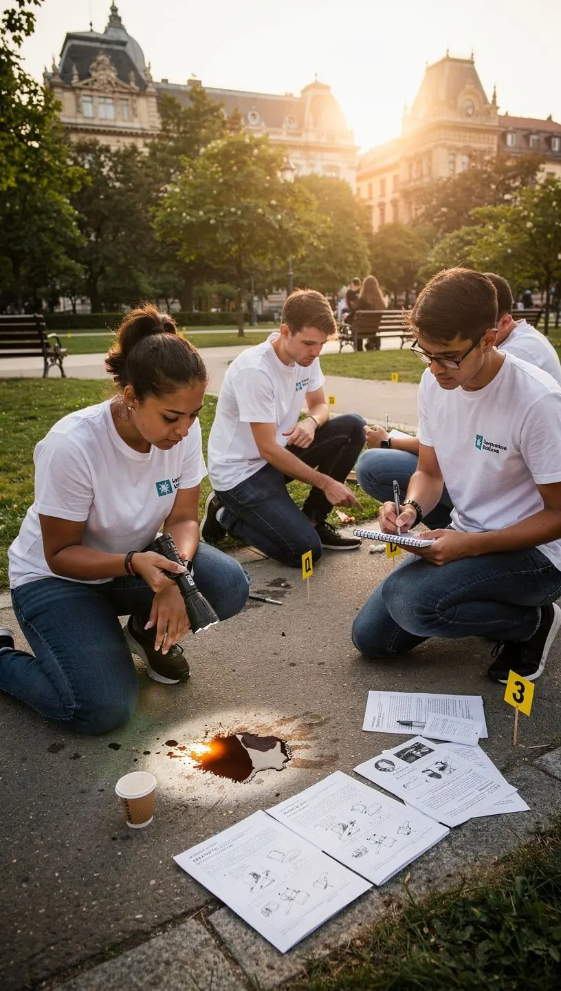 Egy bűnügyi elemző számítógép előtt, ahol adatokat dolgoz fel.