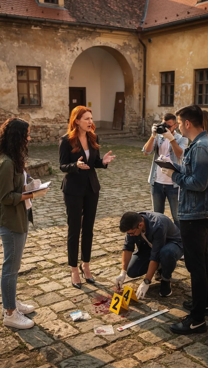 Egy bűnügyi elemző számítógép előtt, ahol adatokat dolgoz fel.